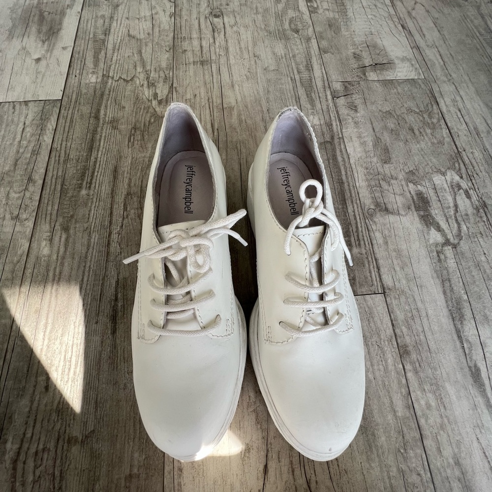 Jeffreycampbell, white Oxford, size 8